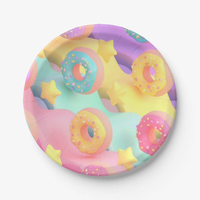 Plato De Papel Placa de papel fiesta (Anverso)