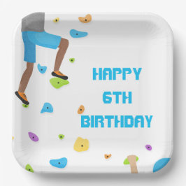 Plato De Papel Placa de papel Fiesta de escalada de roca colorida