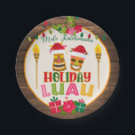 Plato De Papel Placa de papel Fiesta de Luau de vacaciones - W<br><div class="desc">¡Elemento perfecto para complementar a cualquier Fiesta Navidad!</div>