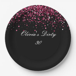 Plato De Papel placa de papel fiesta de treinta años