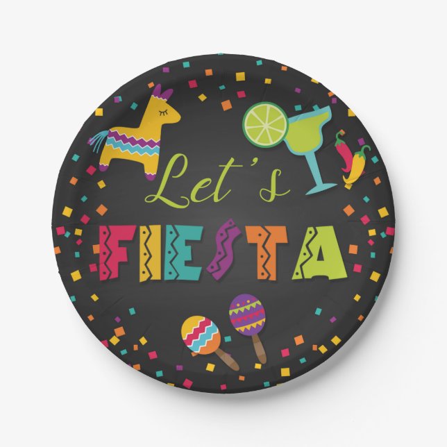 Plato De Papel Placa de papel Fiesta Fiesta (Anverso)