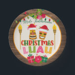 Plato De Papel Placa de papel Fiesta Luau para navidades - W<br><div class="desc">¡Elemento perfecto para complementar a cualquier Fiesta Navidad!</div>