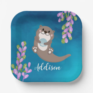 Plato De Papel Placa de papel Fiesta Otter