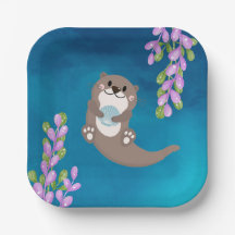 Placa de papel Fiesta Otter