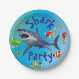 Plato De Papel Placa de papel Fiesta para niños tiburones