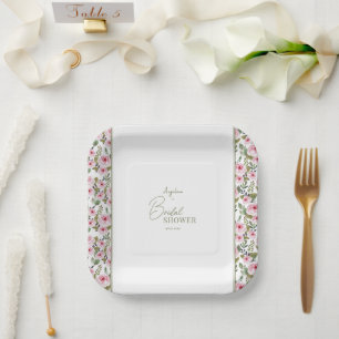 Plato De Papel Placa de papel fiesta para una ducha de novia past