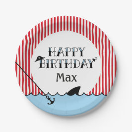 Plato De Papel Placa de papel Fiesta pirata de billar