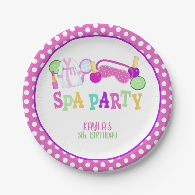 Plato De Papel Placa de papel Fiesta - WH - Personalizado (Anverso)