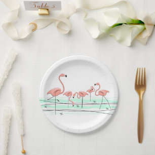 Plato De Papel Placa de papel Flamingo Ocean Group