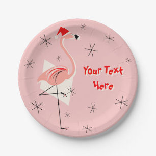 Plato De Papel Placa de papel Flamingo Santa Rosa
