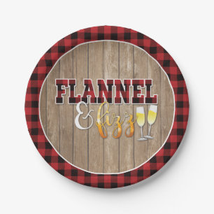 Plato De Papel Placa de papel Flannel y Fizz - Rojo - Madera