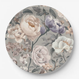 Plato De Papel Placa de papel floral