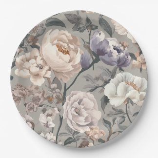 Plato De Papel Placa de papel floral