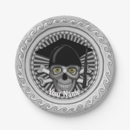 Plato De Papel Placa de papel Grad Skull