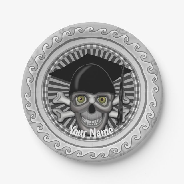 Plato De Papel Placa de papel Grad Skull (Anverso)