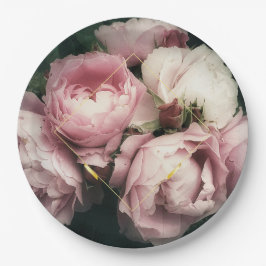 Plato De Papel Placa de papel Grandiosa Peonies