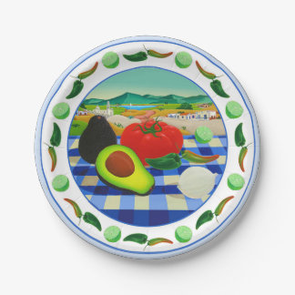 Plato De Papel Placa de papel Guacamole