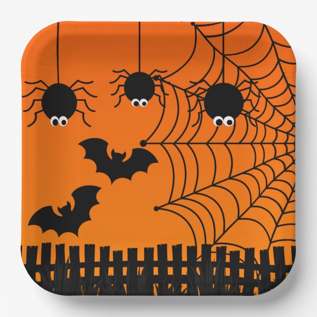 Plato De Papel Placa de papel-Halloween (Anverso)