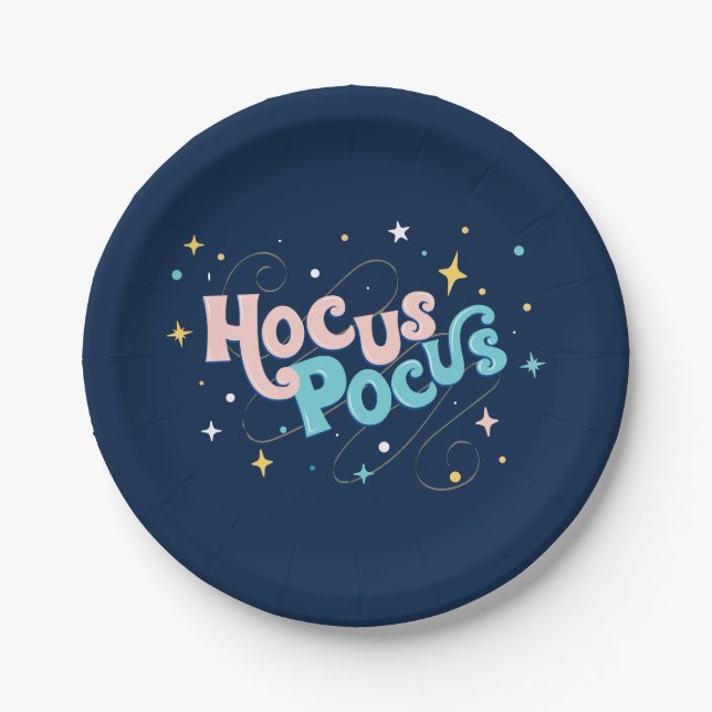Plato De Papel Placa de papel Hocus Pocus (Anverso)