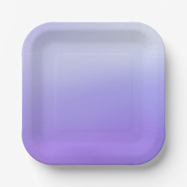 Plato De Papel Placa de papel húmedo de lavanda (Anverso)