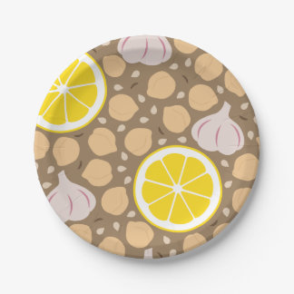 Plato De Papel Placa de papel Hummus