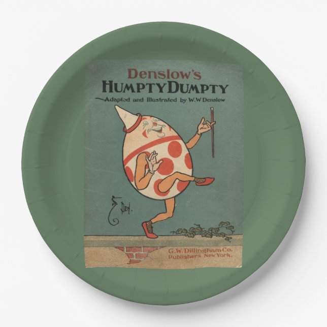 Plato De Papel Placa de papel humpty Dumpty (Anverso)