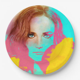 Plato De Papel Placa de papel ilustrada colorida - Intenso