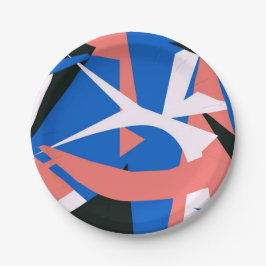 Plato De Papel Placa de papel inspirada por Matisse