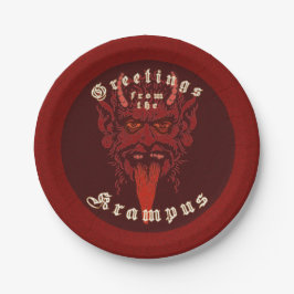 Plato De Papel Placa de papel Krampus