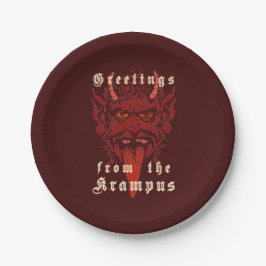 Plato De Papel Placa de papel Krampus