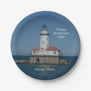 Plato De Papel Placa de papel ligero de Chicago Breakwater