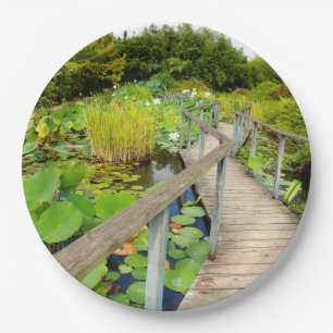 Plato De Papel Placa de papel Lily Pond