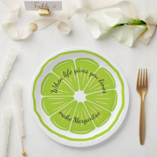 Plato De Papel Placa de papel Lime Design