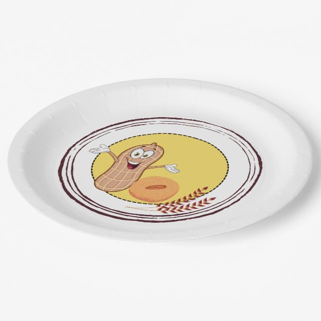 Plato De Papel Placa de papel Lohri Peanut Gajak (Angular)