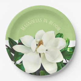 Plato De Papel Placa de papel Magnolia Bloom