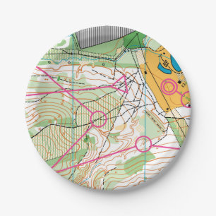 Plato De Papel Placa de papel - mapa de orientación