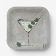 Placa de papel Martini Time 7"