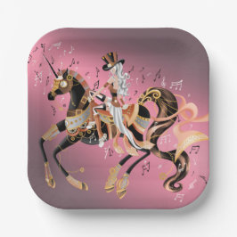 Plato De Papel Placa de papel mecánico Steampunk