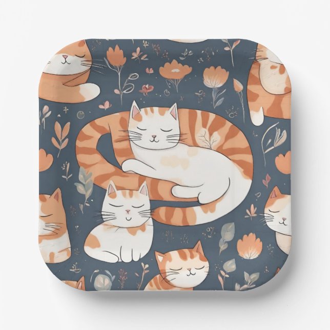 Plato De Papel Placa de papel MeoW (Anverso)