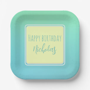 Plato De Papel Placa de papel moderna