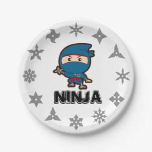 Plato De Papel Placa de papel Ninja Boy