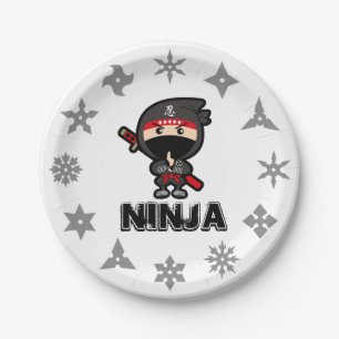 Plato De Papel Placa de papel Ninja Boy