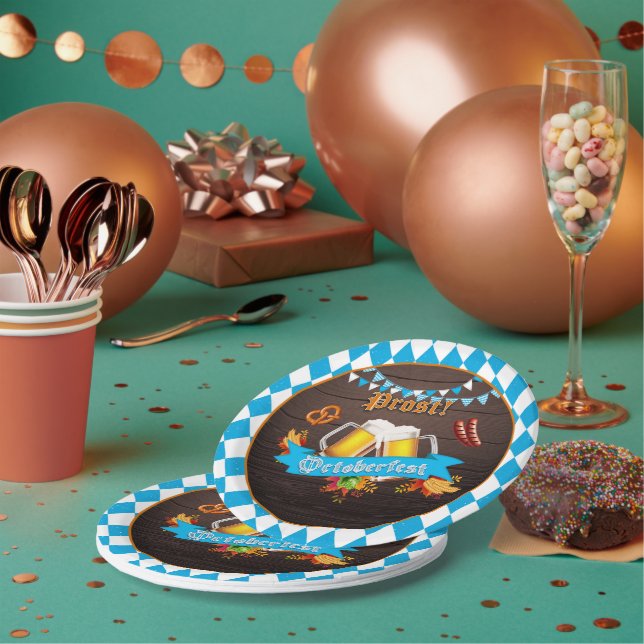 Plato De Papel Placa de papel Oktoberfest (Multi)