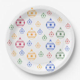 Plato De Papel Placa de papel - Ornamentos de árbol de Navidad