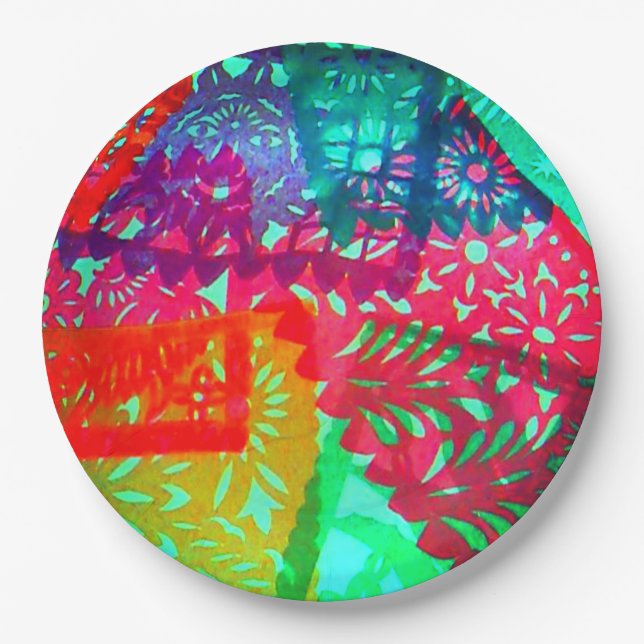 Plato De Papel Placa de papel Papel Picado (Anverso)