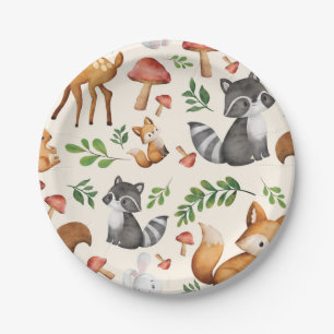 Plato De Papel Placa de papel para animales de la madera