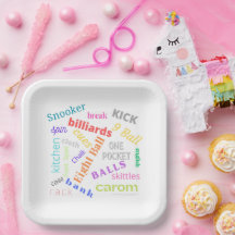 Placa de papel para Billiards