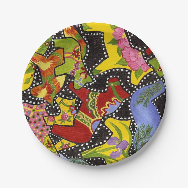 Plato De Papel Placa de papel para caballos de Dala (Anverso)