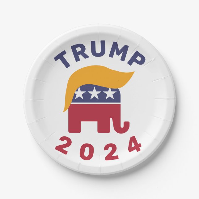 Plato De Papel Placa de papel para el cabello divertida (Anverso)