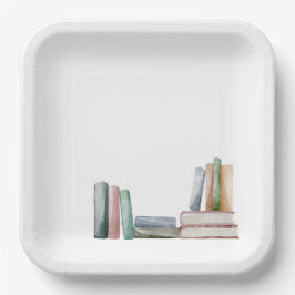 Plato De Papel Placa de papel para el club del primer libro del b